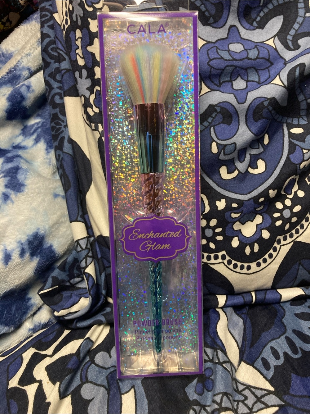 CALA Enchanted Glam Powder Brush with Unicorn Handle